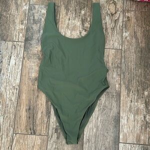 Aerie Olive Green One Piece Swimsuit